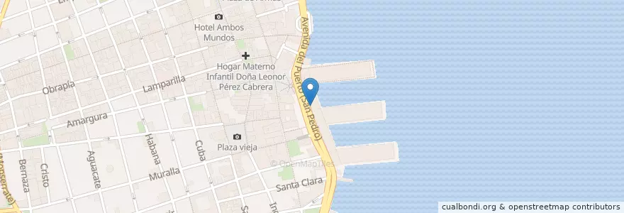 Mapa de ubicacion de Cubacar en キューバ, La Habana, La Habana Vieja.