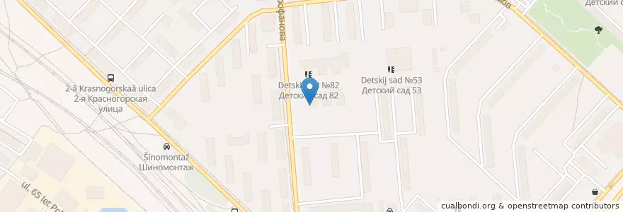 Mapa de ubicacion de Детский сад №42 en روسيا, Центральный Федеральный Округ, محافظة موسكو, Городской Округ Люберцы.