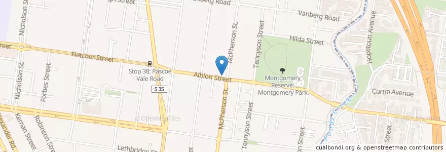Mapa de ubicacion de Wilfred Smith Food & Drink en Australien, Victoria, City Of Moonee Valley.