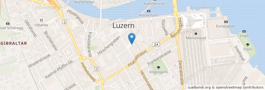 Mapa de ubicacion de LKB en Schweiz/Suisse/Svizzera/Svizra, Luzern, Luzern.