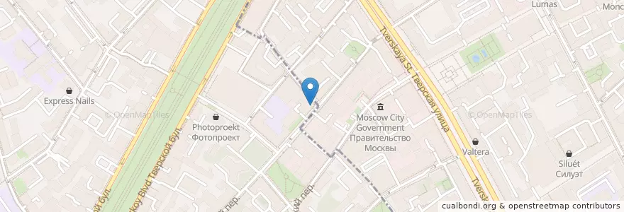 Mapa de ubicacion de Арт-кафе en Rusland, Centraal Federaal District, Moskou, Центральный Административный Округ, Тверской Район.