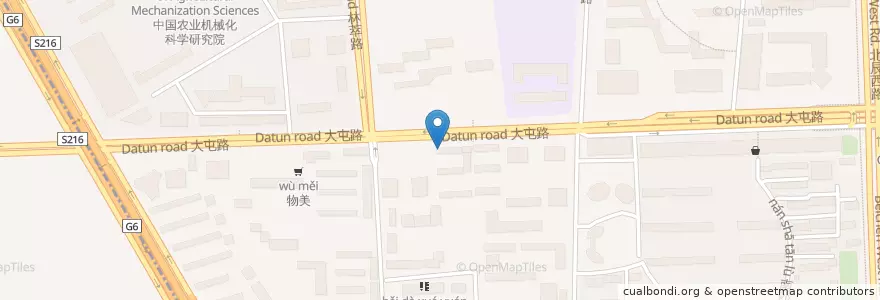 Mapa de ubicacion de 关圣羊杂汤 en China, Beijing, Hebei, 朝阳区 / Chaoyang.