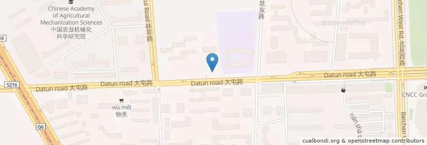 Mapa de ubicacion de 西区餐厅 en China, Pequim, Hebei, 朝阳区 / Chaoyang.