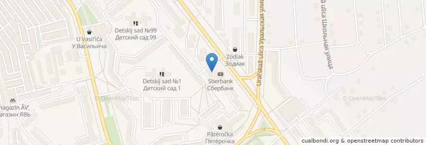 Mapa de ubicacion de ЗАГС en Rusya Federasyonu, Уральский Федеральный Округ, Çelyabinsk Oblastı, Миасский Городской Округ.