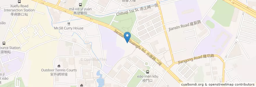 Mapa de ubicacion de 彭園婚宴會館 en Taiwan, Taiwan Province, Hsinchu, East District.