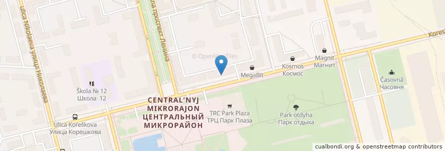 Mapa de ubicacion de Стоматология en روسيا, Центральный Федеральный Округ, محافظة موسكو, Городской Округ Электросталь.