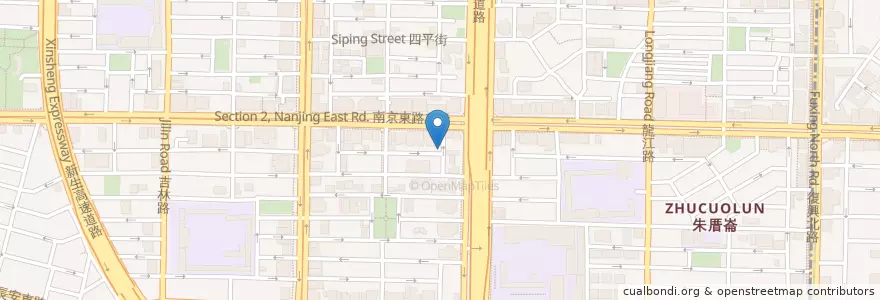 Mapa de ubicacion de 潮流湯飯 en تايوان, تايبيه الجديدة, تايبيه, 中山區.