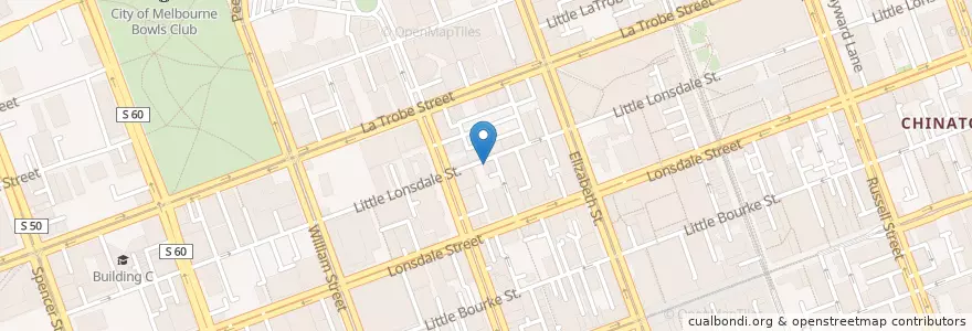 Mapa de ubicacion de Horse Bazaar en أستراليا, ولاية فيكتوريا, City Of Melbourne.