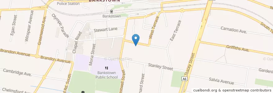 Mapa de ubicacion de Salvation Army, Bankstown en أستراليا, نيوساوث ويلز, Canterbury-Bankstown Council, Sydney.