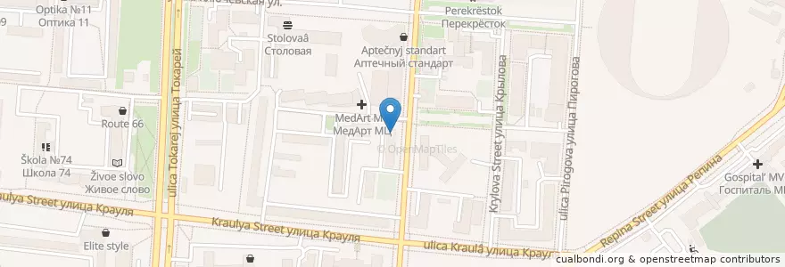 Mapa de ubicacion de Аврора en Rússia, Уральский Федеральный Округ, Свердловская Область, Городской Округ Екатеринбург.