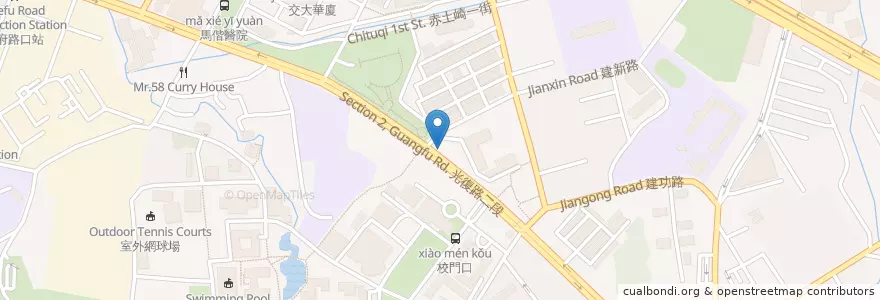 Mapa de ubicacion de 甘泉魚麵 en تایوان, 臺灣省, سینچو, 東區.