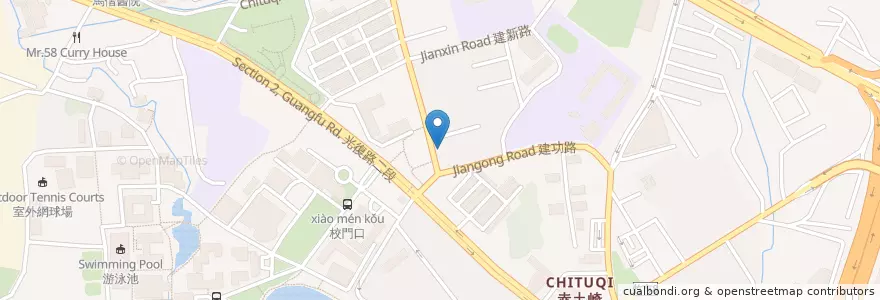 Mapa de ubicacion de 3Q脆皮雞排 en Тайвань, Тайвань, Синьчжу, 東區.