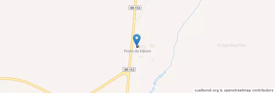Mapa de ubicacion de Posto do Edison en ブラジル, 南部地域, リオグランデ・ド・スル, Região Geográfica Intermediária De Santa Maria, Região Geográfica Imediata De Cachoeira Do Sul, Cachoeira Do Sul.