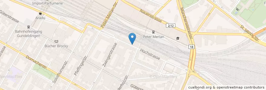 Mapa de ubicacion de Restaurant FuTo en Schweiz/Suisse/Svizzera/Svizra, Basel-Stadt, Basel.