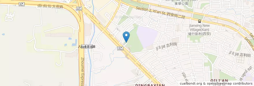 Mapa de ubicacion de 停車場 en Тайвань, Новый Тайбэй, Тайбэй, 北投區.