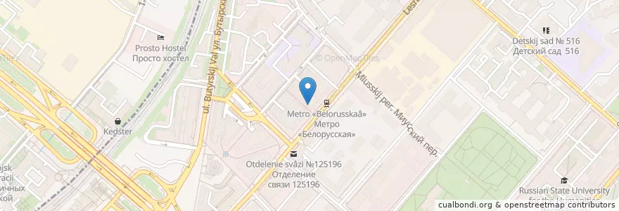 Mapa de ubicacion de Жажда крови en Rusland, Centraal Federaal District, Moskou, Центральный Административный Округ, Тверской Район.