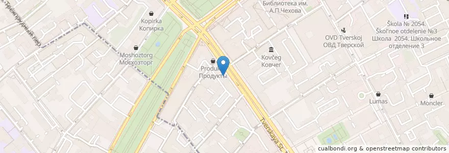 Mapa de ubicacion de Night Flight en Rússia, Distrito Federal Central, Москва, Центральный Административный Округ, Тверской Район.