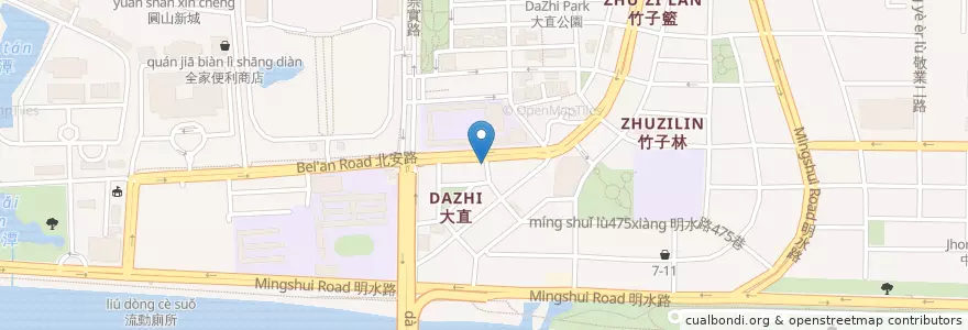 Mapa de ubicacion de 嘉義雞肉飯 en تایوان, 新北市, تایپه, 中山區.