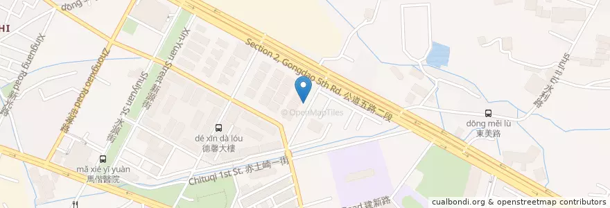 Mapa de ubicacion de 安定動物醫院 en Taiwan, 臺灣省, 新竹市, 東區.