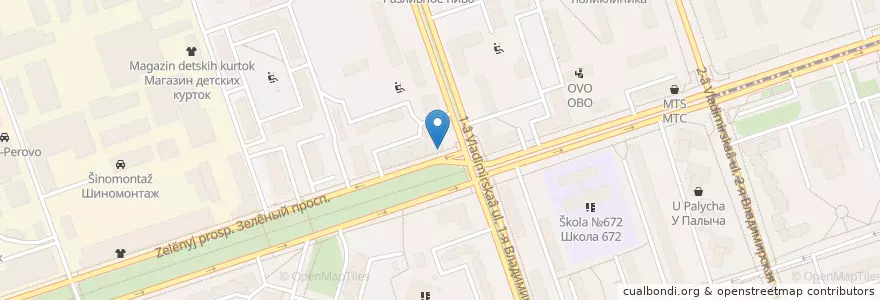 Mapa de ubicacion de Чайхана Лоза en Rússia, Distrito Federal Central, Москва, Восточный Административный Округ, Район Перово.