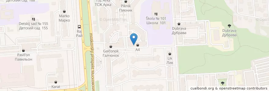 Mapa de ubicacion de Вита en Rusia, Центральный Федеральный Округ, Воронежская Область, Городской Округ Воронеж.
