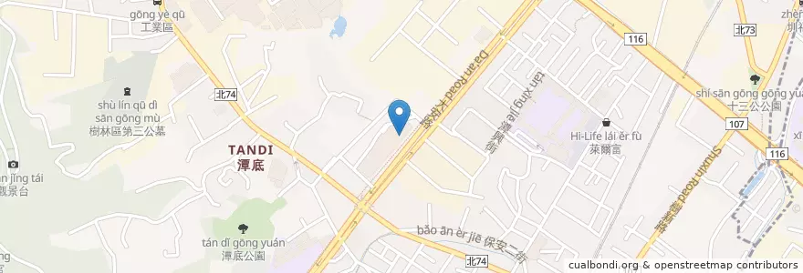 Mapa de ubicacion de 樹林大安圖書閱覽室 en Tayvan, 新北市, 樹林區.