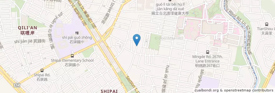 Mapa de ubicacion de 好樂迪 en تایوان, 新北市, تایپه, 北投區.