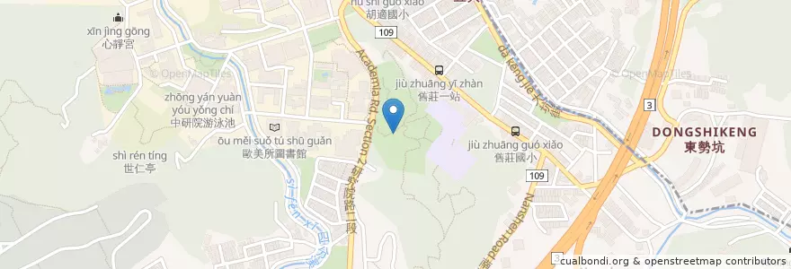 Mapa de ubicacion de 胡適墓 en 臺灣, 新北市, 臺北市, 南港區.