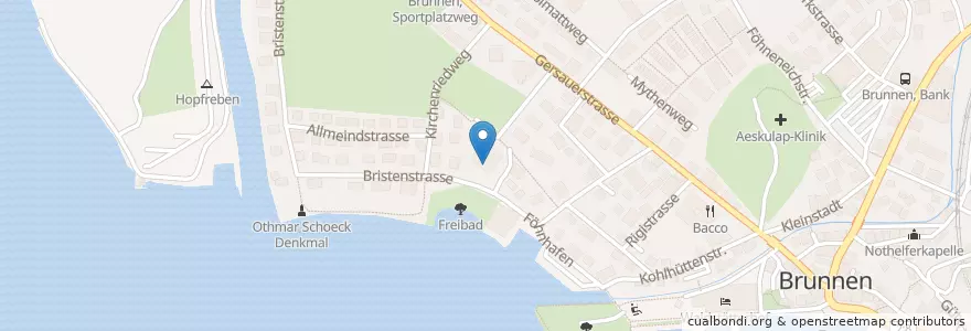 Mapa de ubicacion de Altersheim Restaurant en Zwitserland, Schwyz, Schwyz, Ingenbohl.