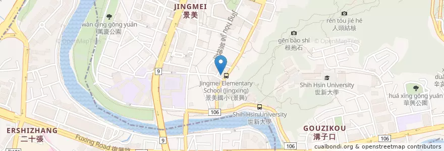 Mapa de ubicacion de 芭樂刁店生猛海鮮 en تايوان, تايبيه الجديدة, 文山區.