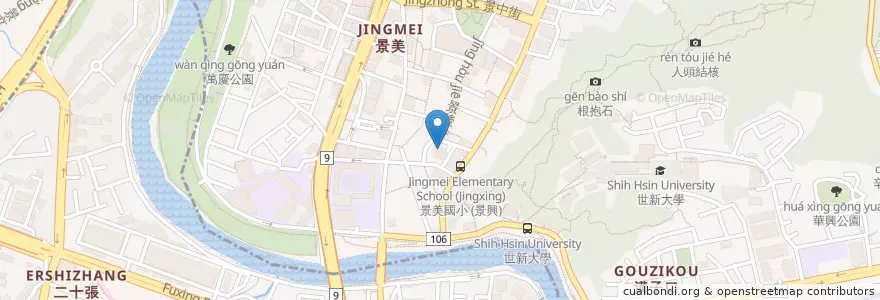 Mapa de ubicacion de 景新分館 en 臺灣, 新北市, 文山區.