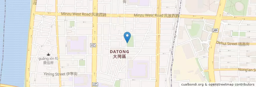 Mapa de ubicacion de 樹德公園 en 台湾, 新北市, 台北市, 大同区.