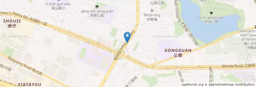 Mapa de ubicacion de 梓成婦產科 en 타이완, 신베이 시, 타이베이시, 네이후 구.