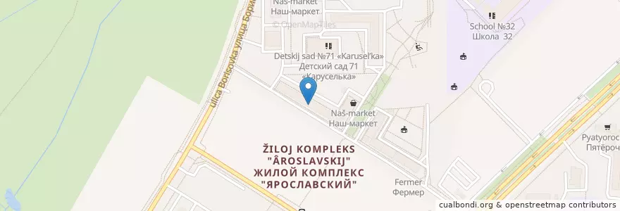 Mapa de ubicacion de Триа-фарм en 러시아, Центральный Федеральный Округ, Московская Область, Городской Округ Мытищи.