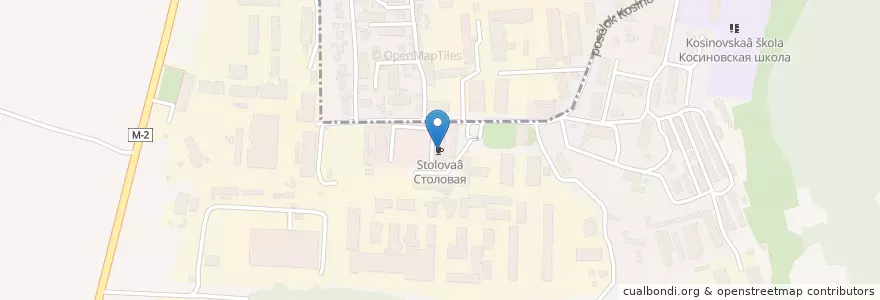 Mapa de ubicacion de Столовая en Russie, District Fédéral Central, Oblast De Koursk, Курский Район, Городской Округ Курск.