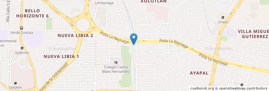 Mapa de ubicacion de Autolavado La Virgen en Никарагуа, Departamento De Managua, Managua (Municipio).