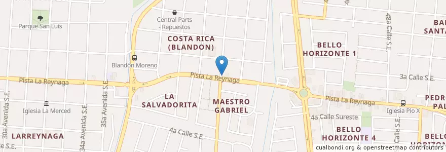 Mapa de ubicacion de Restaurante El Pilín en Nicarágua, Departamento De Managua, Managua (Municipio).