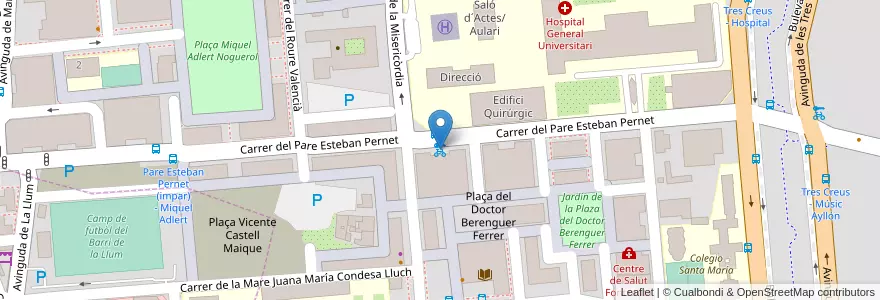 Mapa de ubicacion de 263 Pare Esteban Pernet - Casa de la Misericòrdia en Spagna, Comunitat Valenciana, Valencia, Comarca De València, Valencia.