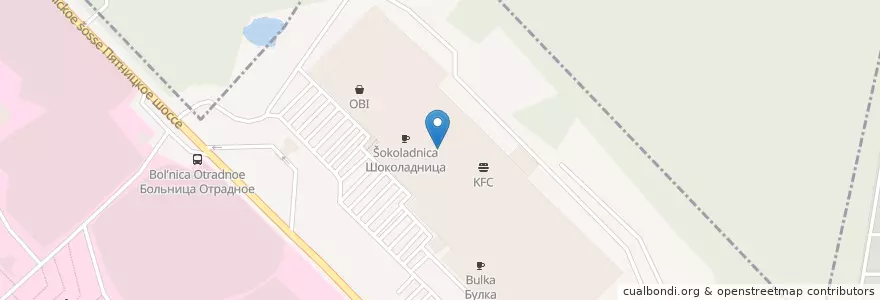 Mapa de ubicacion de Старбакс en 러시아, Центральный Федеральный Округ, Московская Область, Городской Округ Красногорск.