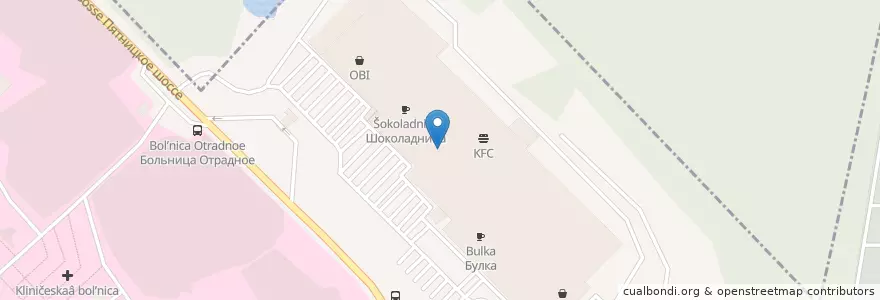 Mapa de ubicacion de Гудбиф en ロシア, 中央連邦管区, モスクワ州, Городской Округ Красногорск.