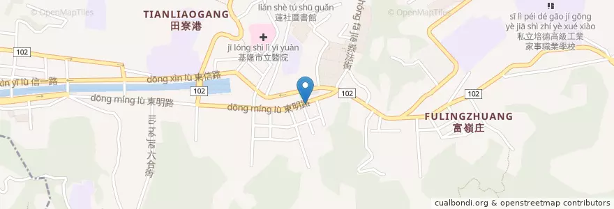 Mapa de ubicacion de 東明派出所 en 臺灣, 臺灣省, 基隆市, 信義區.