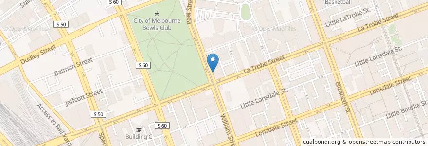 Mapa de ubicacion de Brother Thomas en 澳大利亚, 维多利亚州, City Of Melbourne.