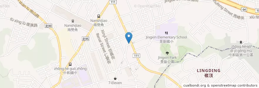 Mapa de ubicacion de 麥當勞 en تايوان, تايبيه الجديدة, 中和區.