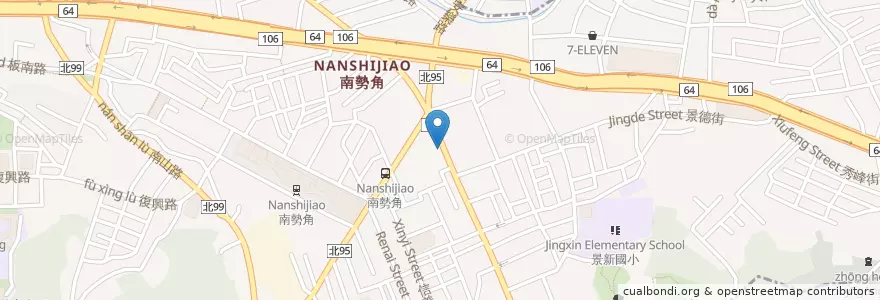 Mapa de ubicacion de 板信商業銀行 en 臺灣, 新北市, 中和區.