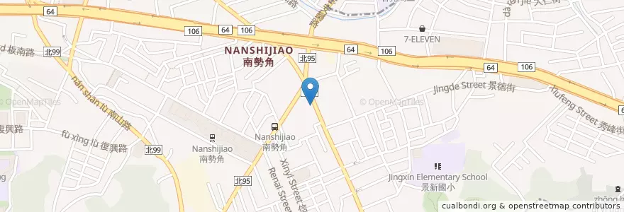 Mapa de ubicacion de 玉山商業銀行 en 타이완, 신베이 시, 중허 구.