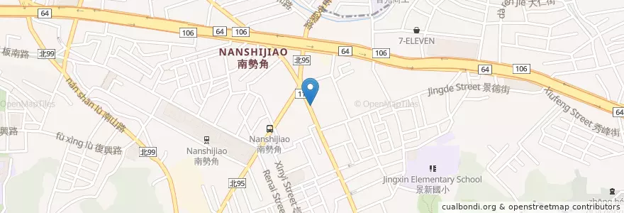 Mapa de ubicacion de 新光銀行 en 타이완, 신베이 시, 중허 구.