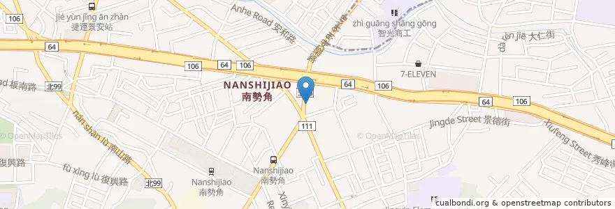 Mapa de ubicacion de 拿坡里披薩 en 臺灣, 新北市, 中和區.