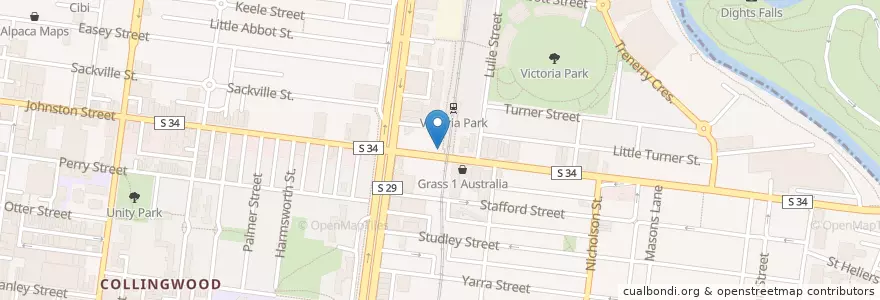Mapa de ubicacion de Dr. Morse en Australie, Victoria, City Of Yarra.