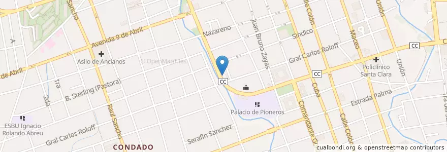 Mapa de ubicacion de CUPET Caridad y Central en Cuba, Villa Clara, Santa Clara, Ciudad De Santa Clara.