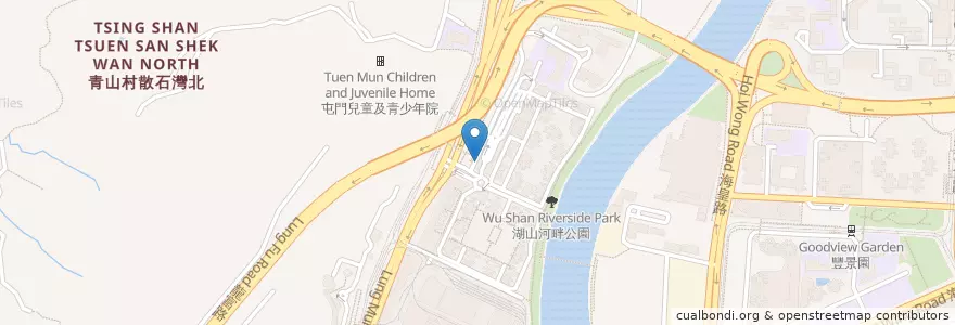 Mapa de ubicacion de 世佛會觀自在幼兒學校 WFB Avalokitesvara Nursery School en Chine, Hong Kong, Guangdong, Nouveaux Territoires, 屯門區 Tuen Mun District.